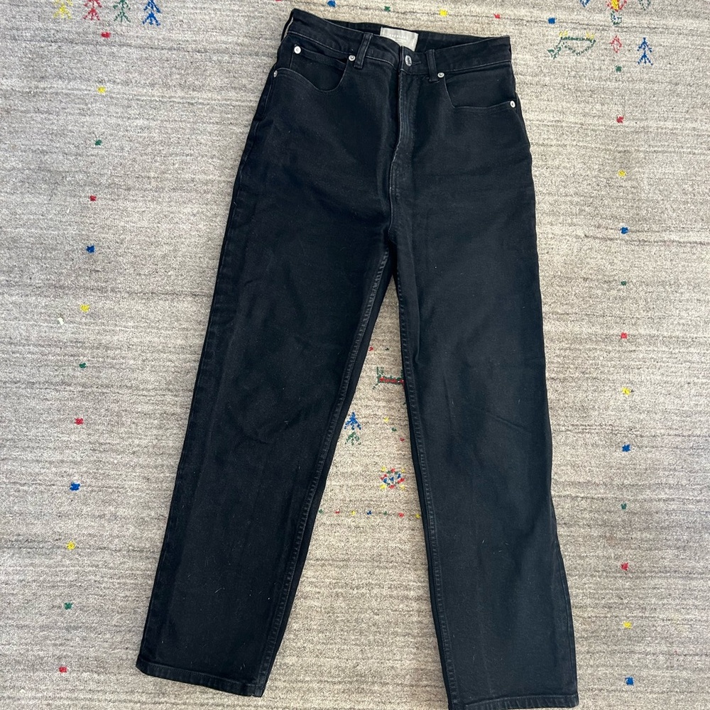 Everlane Way High Curvy 29 Black Jeans